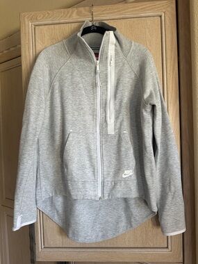 Nike Heather Gray Zip-Front Athletic Jacket